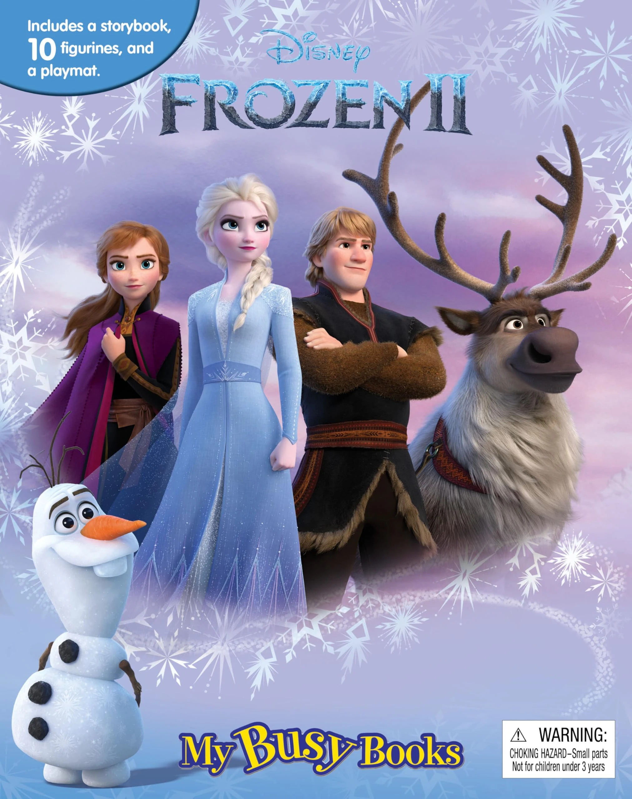 Disney Frozen 2 My Busy Books - Storybook, 10 figurines, playmat