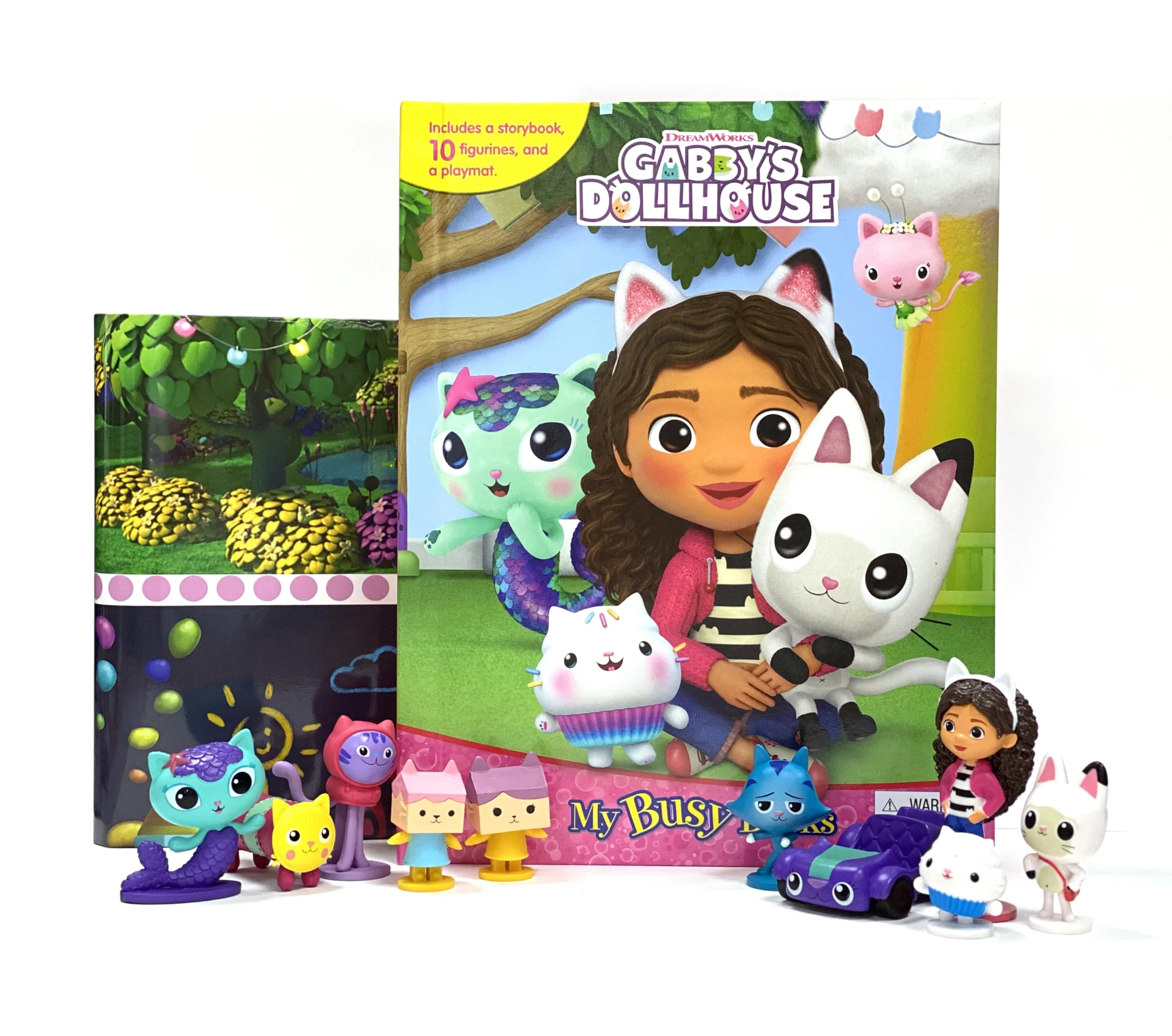 Gabby's Dollhouse My Busy Books - Storybook, 10 figurines, playmat