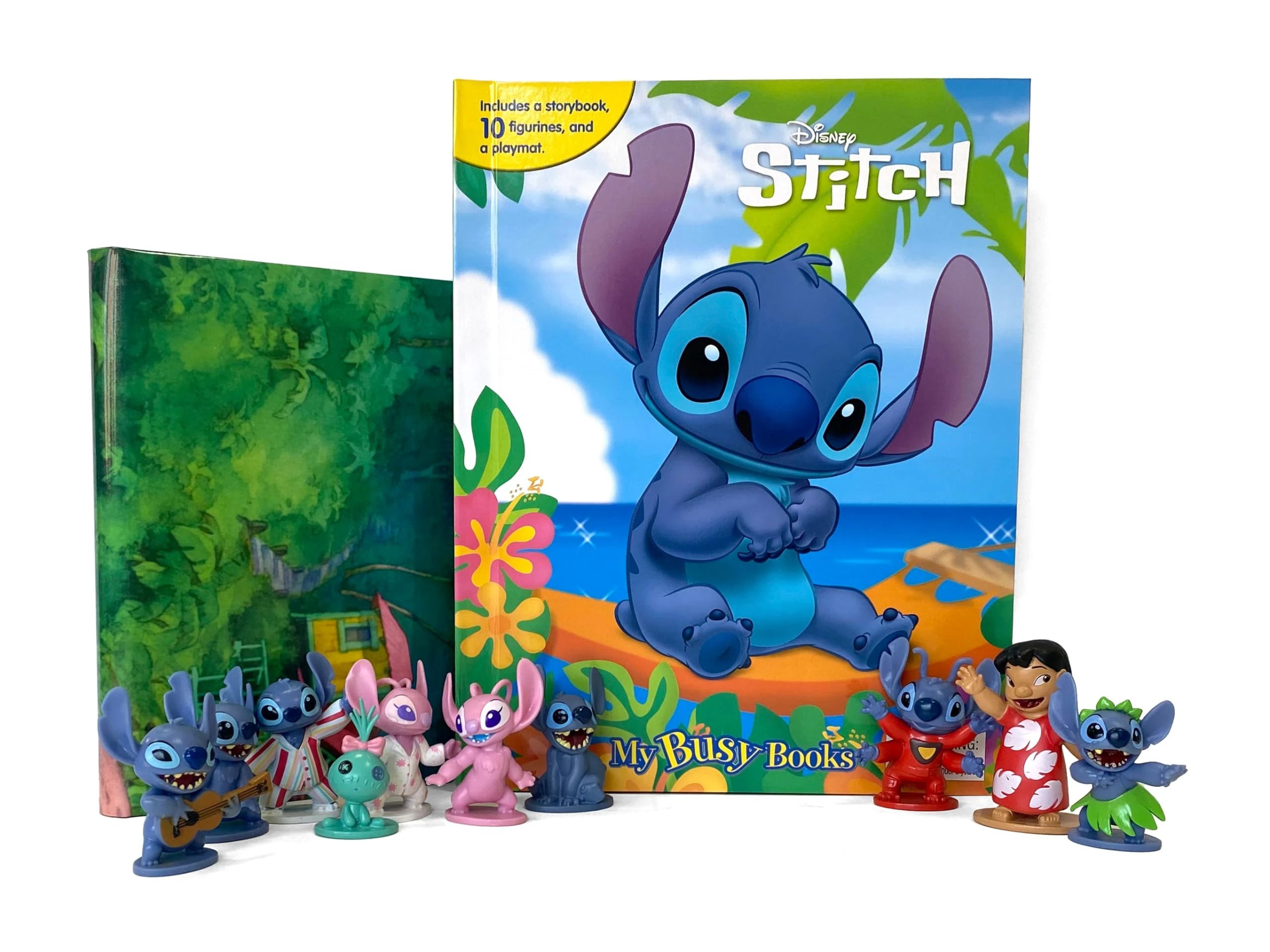 Disney Stitch My Busy Books - Storybook, 10 figurines, playmat
