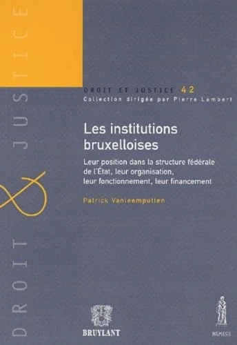LES INSTITUTIONS BRUXELLOISES. LEUR POSITION DANS LA STRUCTURE FÉDÉRALE DE L'ETA: Leur position dans la structure fédérale de l'Etat, leur organisation, leur fonctionnement et leur financement - Image 1