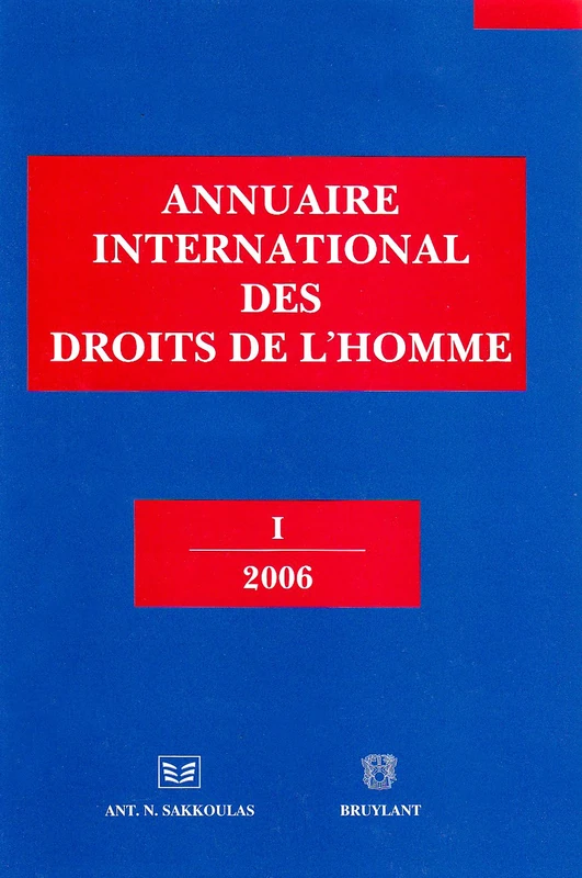 ANNUAIRE INTERNATIONAL DES DROITS DE L HOMME I 2006