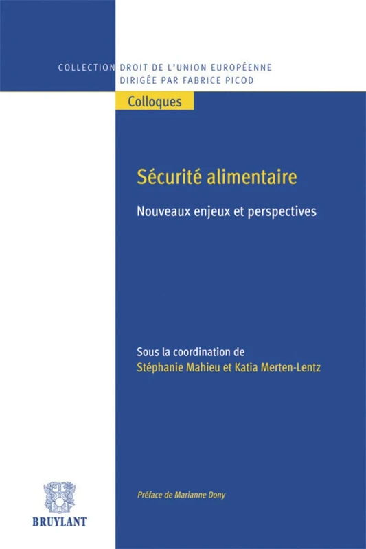 Sécurité alimentaire européenne. Nouveaux enjeux et perspectives - Image 1