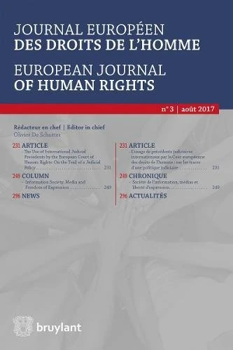 Journal europeen des droits de l'homme/European Journal of Human Rights 2017/3