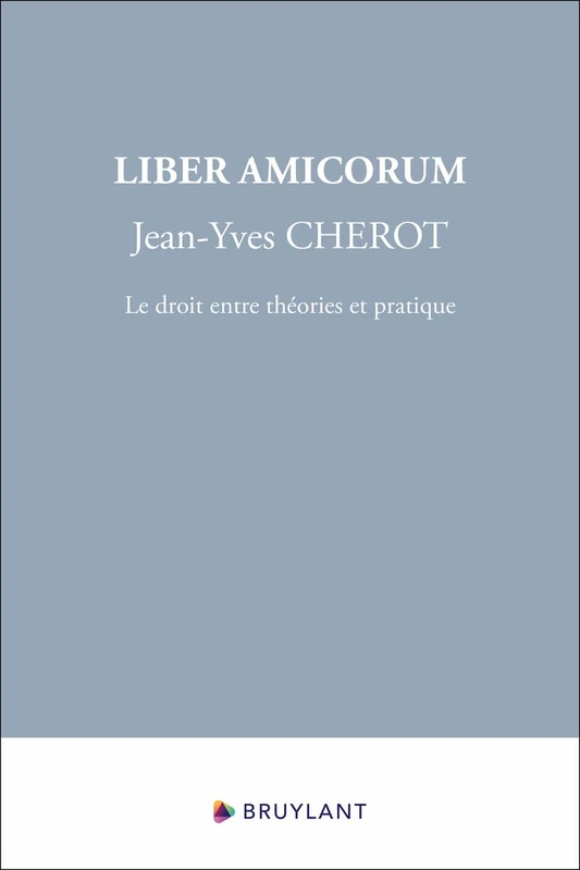 Liber Amicorum Jean-Yves Cherot - Le droit entre théories et pratique - Image 1