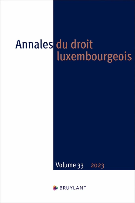 Annales du droit luxembourgeois 2023 - Volume 33 (33) - Image 1