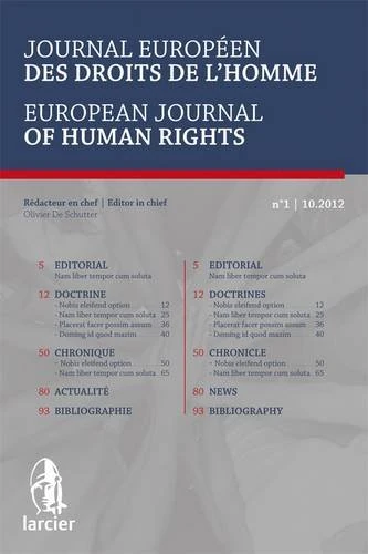 Journal Europeen des Droits de l'Homme / European Journal of Human Rights 2014