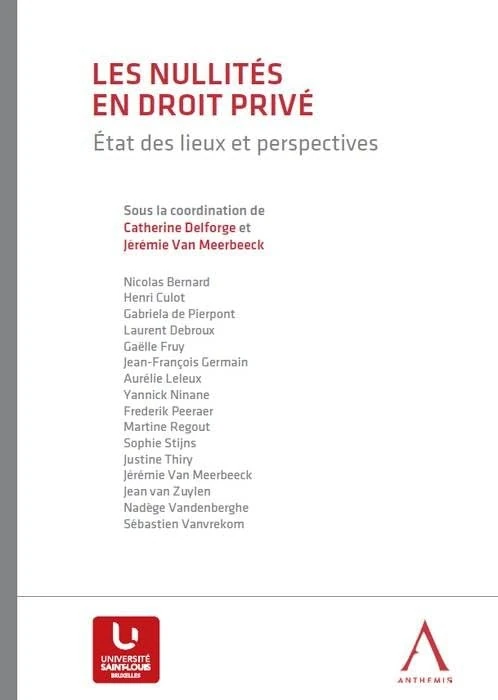 les nullités en droit privé: ETAT DES LIEUX ET PERSPECTIVES