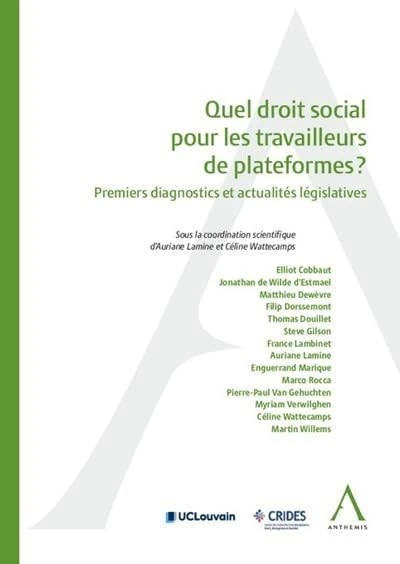 Quel droit social pour les travailleurs de plateformes ?: Premiers diagnostics et actualités législatives