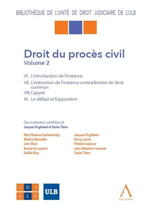 DROIT DU PROCES CIVIL-VOL 2: Volume 2