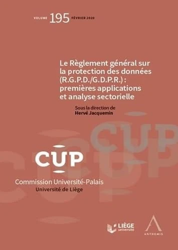 Le Règlement général sur la protection des données (R.G.P.D./G.D.P.R.) : premières applications et analyse sectorielle (Volume 195): PREMIERES APPLICATIONS ET ANALYSE SECTORIELLE