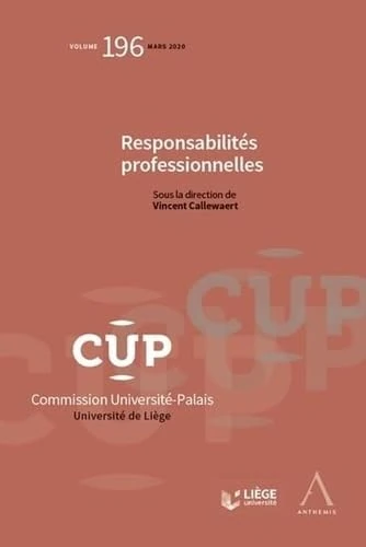 Responsabilités professionnelles (2020) (Tome 196)