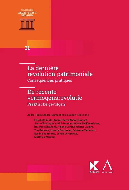 De Recente Vermogensrevolutie: Praktische Gevolgen: Conséquences pratiques / Praktische gevolgen: Tome 31