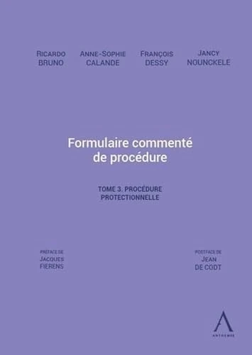 Formulaire commenté de procédure - Tome 3. La procédure protectionnelle (Tome 3)