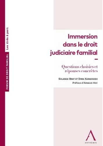 Immersion dans le droit judiciaire familial: Questions choisies et réponses concrètes