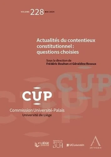 Actualités du contentieux constitutionnel : questions choisies (228)