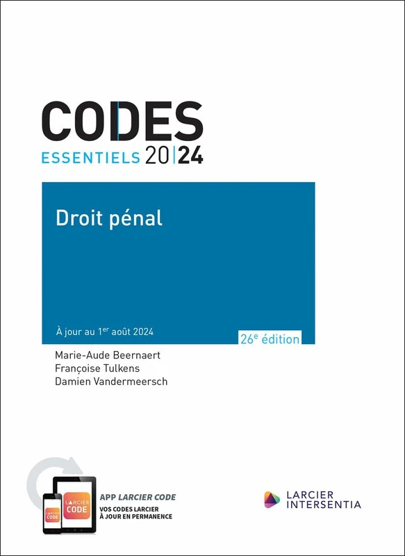 Code essentiel - Droit pénal 2024 - À jour au 1er août 2024 - Image 1