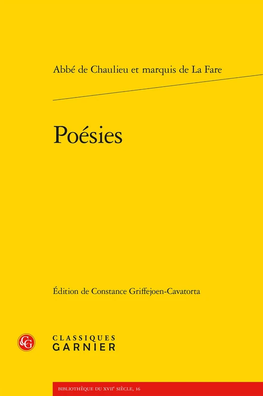 Poesies: 4 (Bibliotheque Du Xviie Siecle) - Image 1