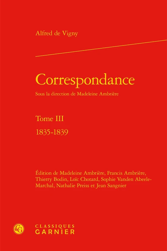 Correspondance: 1835-1839 (Tome III)