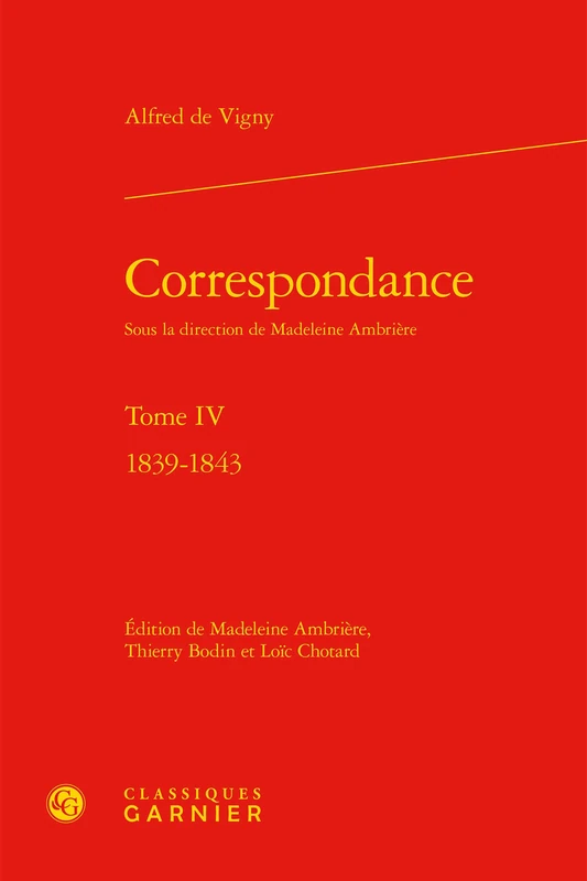 Correspondance: 1839-1843 (Tome IV)