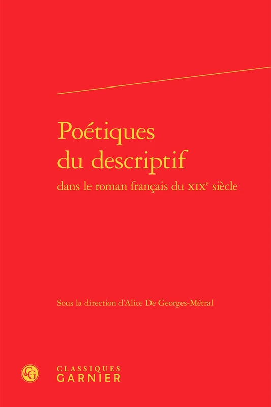 Poétiques du descriptif: 30