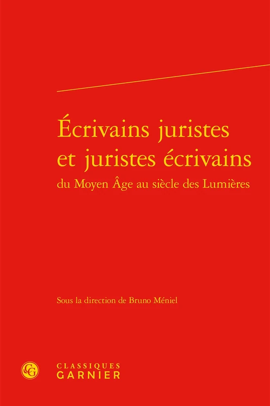 Écrivains juristes et juristes écrivains
