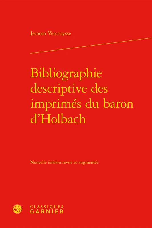 Bibliographie descriptive des imprimés du baron d'Holbach - Image 1