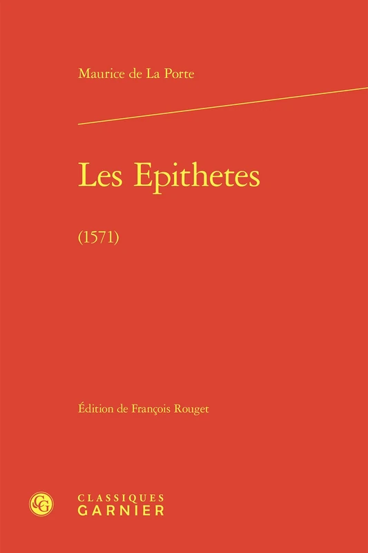 Les Epithetes: (1571)