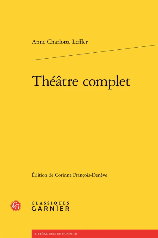 Theatre Complet: 21 (Litteratures Du Monde)