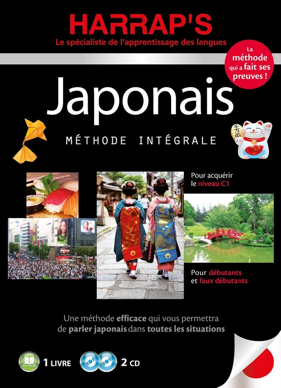 Harrap's méthode intégrale japonais - 2 CD+ livre: Pour débutants et faux débutants. Pour acquérir le niveau C1