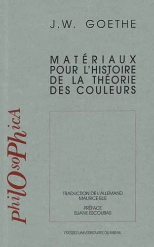 Materiaux pour l'histoire de la théorie des couleurs