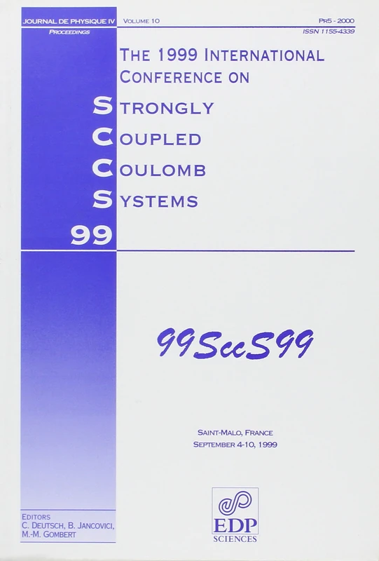1999 INTERNATIONAL CONFERENCE ON STRONGLY COUPLED SYSTEMS - Image 1