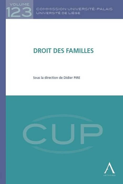 DROIT DES FAMILLES: SOUS LA DIRECTION DE DIDIER PIRE