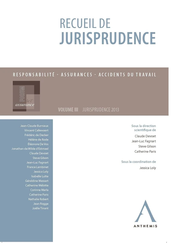 LE RECUEIL DE JURISPRUDENCE DU FORUM DE L'ASSURANCE - Image 1
