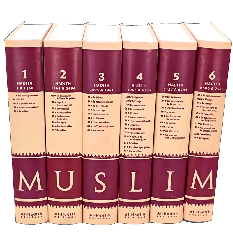 Sahih Muslim arabe-français (6 volumes)