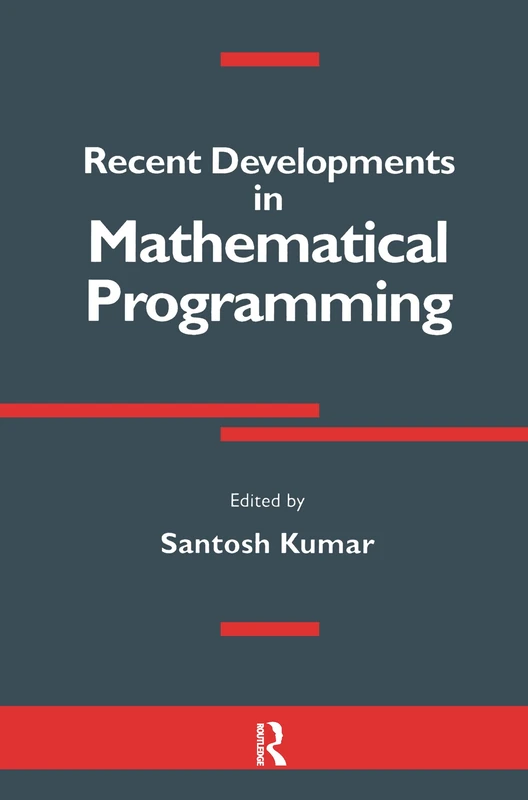 CRC Press Recent Developments in Mathematical Programming