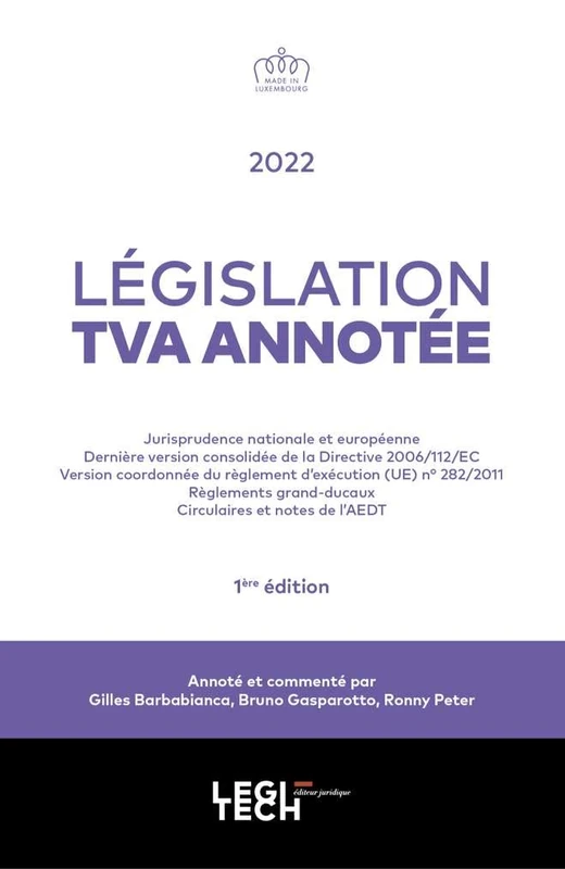 Législation TVA annotée (2022)