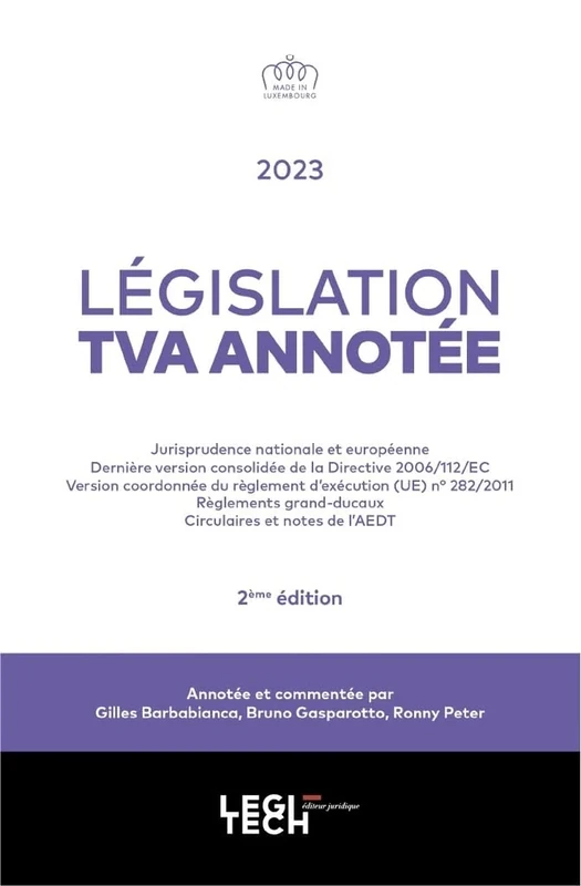 Législation TVA annotée (2023)