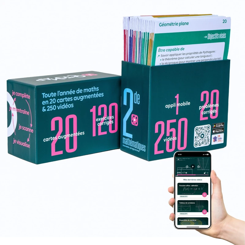 OCTOMAP Mathématiques Seconde : Bien Plus qu'un Livre : Tout le Programme de Maths 2de en Cartes Augmentées avec App Mobile, Leçons et Exercices par ... appli mobile. Clarté, confiance, autonomie - Image 1
