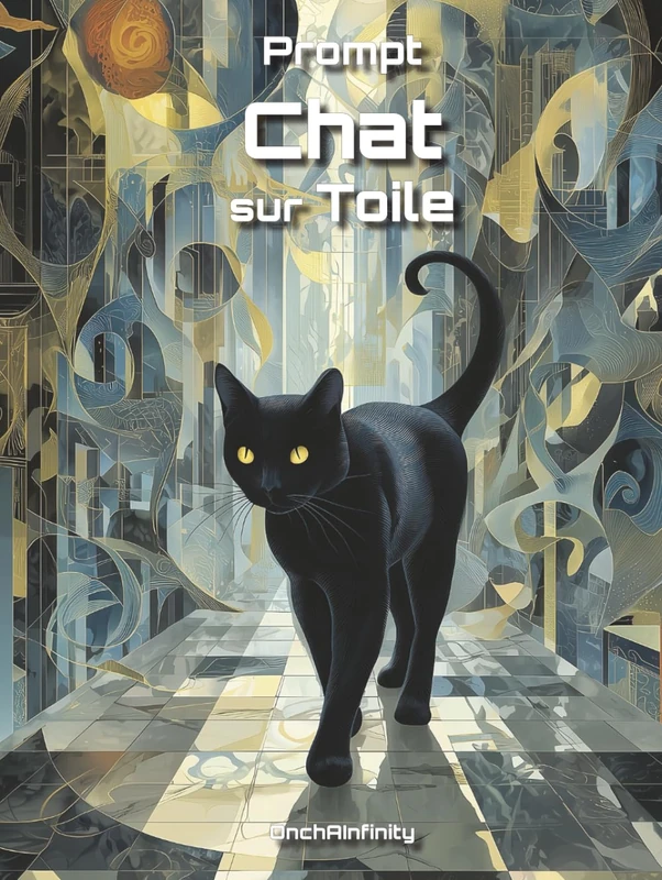 Prompt Chat sur Toile: Imagine l’art chatoyant dans la Galerie de Babel - Image 1
