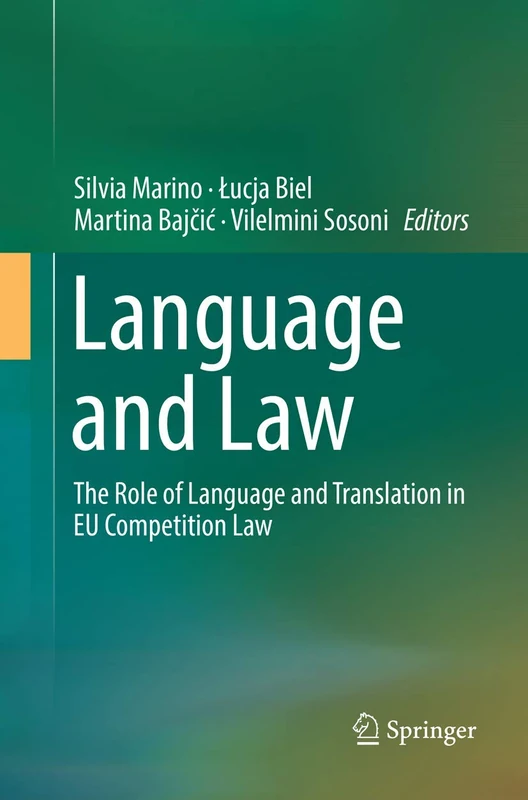 Springer - Language and Law: EU Competition Law Book