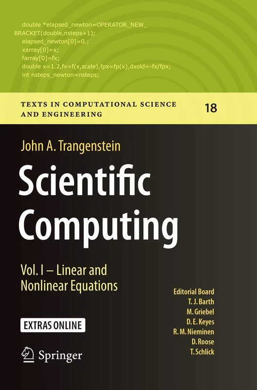 Springer Scientific Computing Vol. I - Linear and Nonlinear Equations