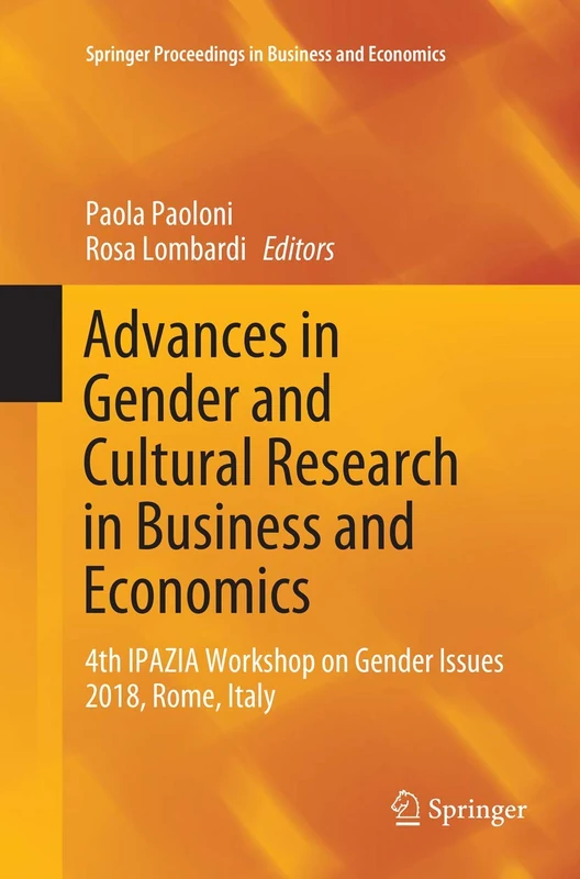 Springer Gender and Cultural Research in Business and Economics