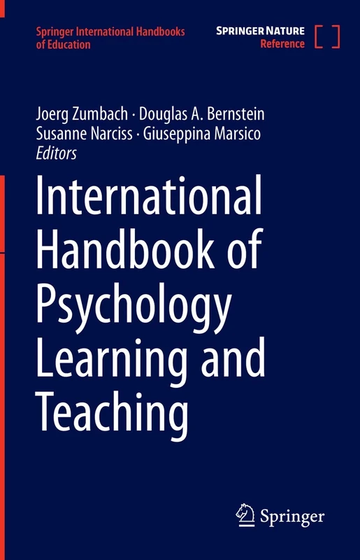 International Handbook of Psychology Learning and Teaching (Springer International Handbooks of Education)