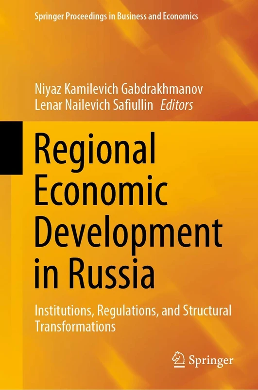 Springer Regional Economic Development in Russia - Book