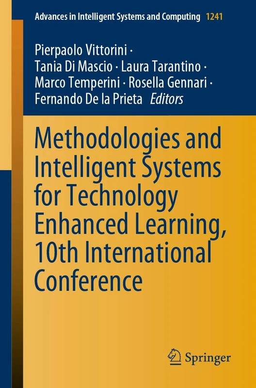 Methodologies and Intelligent Systems for Technology Enhanced Learning, 10th International Conference: 1241 (Advances in Intelligent Systems and Computing, 1241)