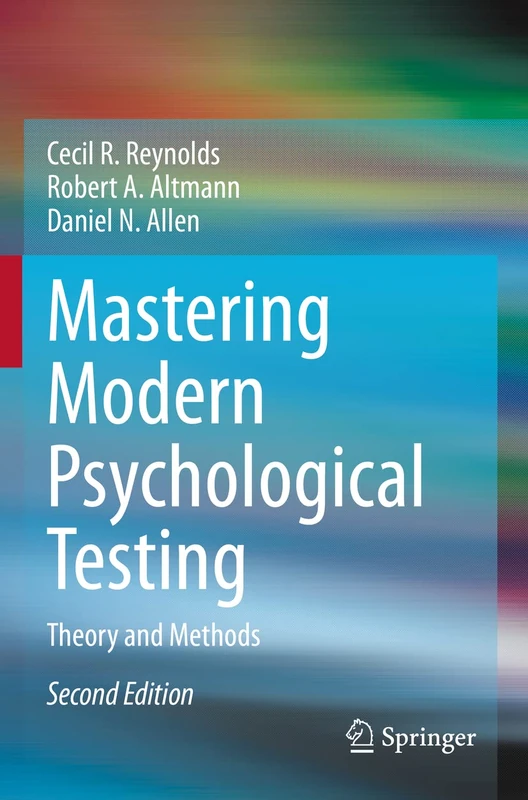 Mastering Modern Psychological Testing: Theory and Methods