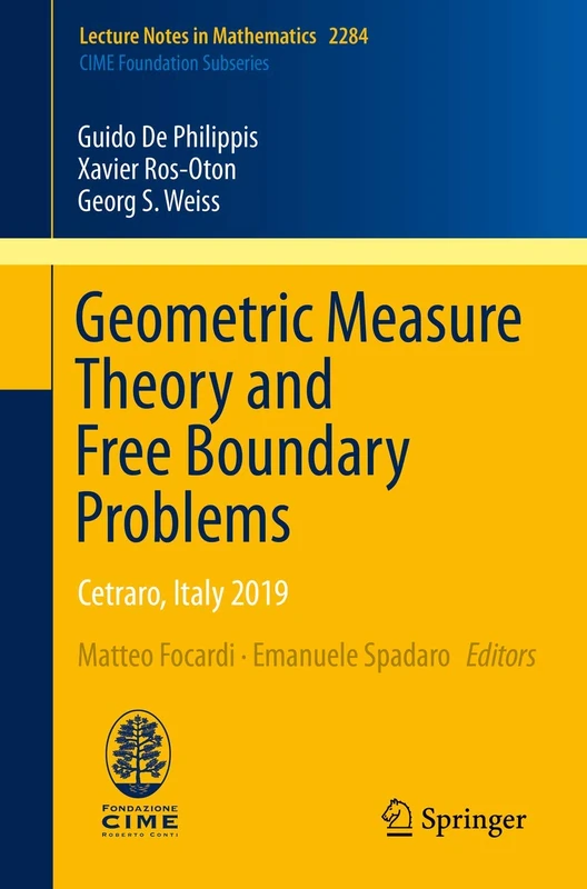 Geometric Measure Theory and Free Boundary Problems: Cetraro, Italy 2019: 2284 (Lecture Notes in Mathematics, 2284)