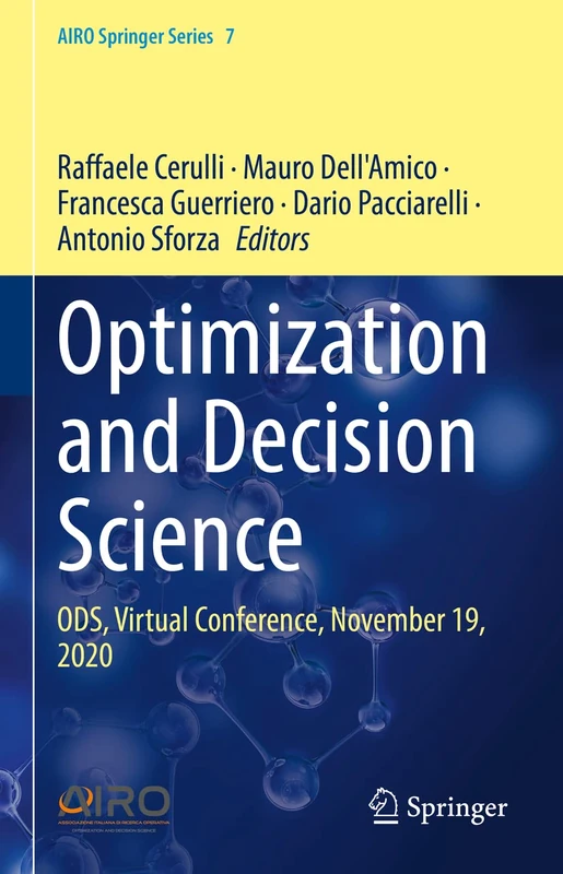 Optimization and Decision Science: ODS, Virtual Conference, November 19, 2020: 7 (AIRO Springer Series, 7) - Image 1