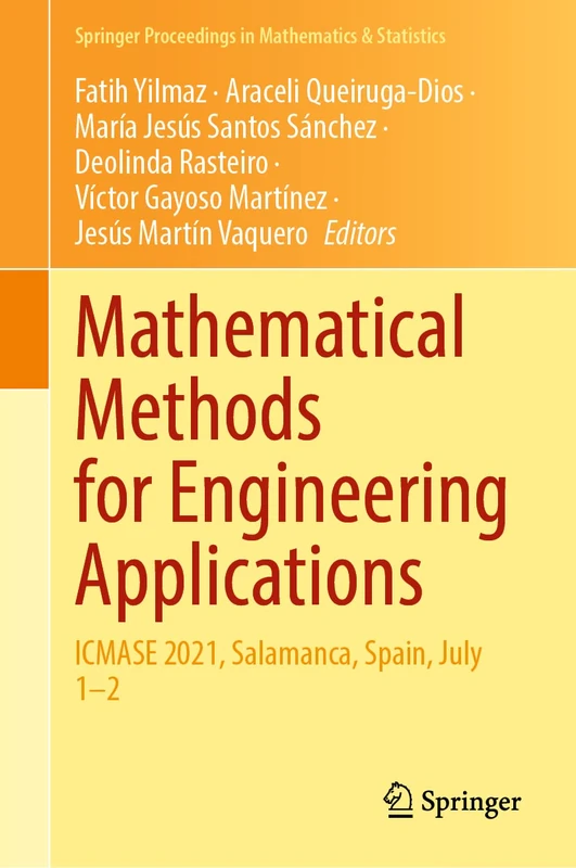 Mathematical Methods for Engineering Applications: ICMASE 2021, Salamanca, Spain, July 1–2: 384 (Springer Proceedings in Mathematics & Statistics, 384) - Image 1
