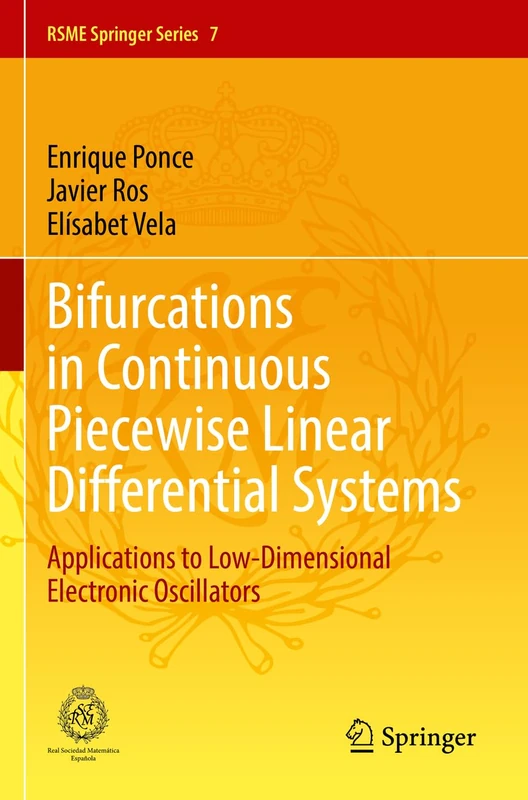 Bifurcations in Continuous Piecewise Linear Differential Systems: Applications to Low-Dimensional Electronic Oscillators: 7 (RSME Springer Series, 7) - Image 1